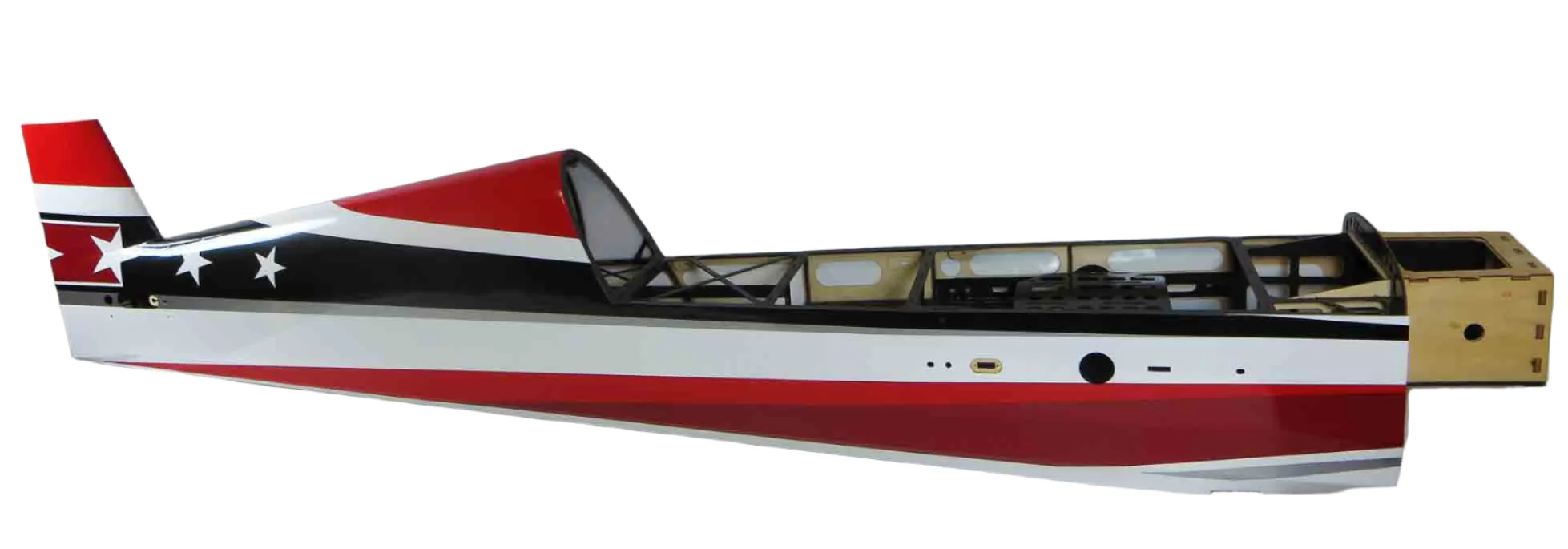 104" Extra 300 V2 Fuselage- Red/White/Black