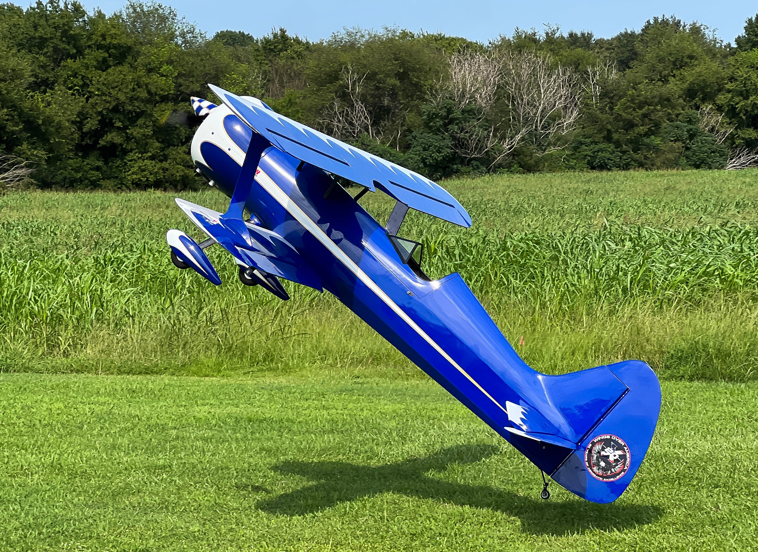Legacy - 110" Muscle Bipe - Blue/White - Image 3