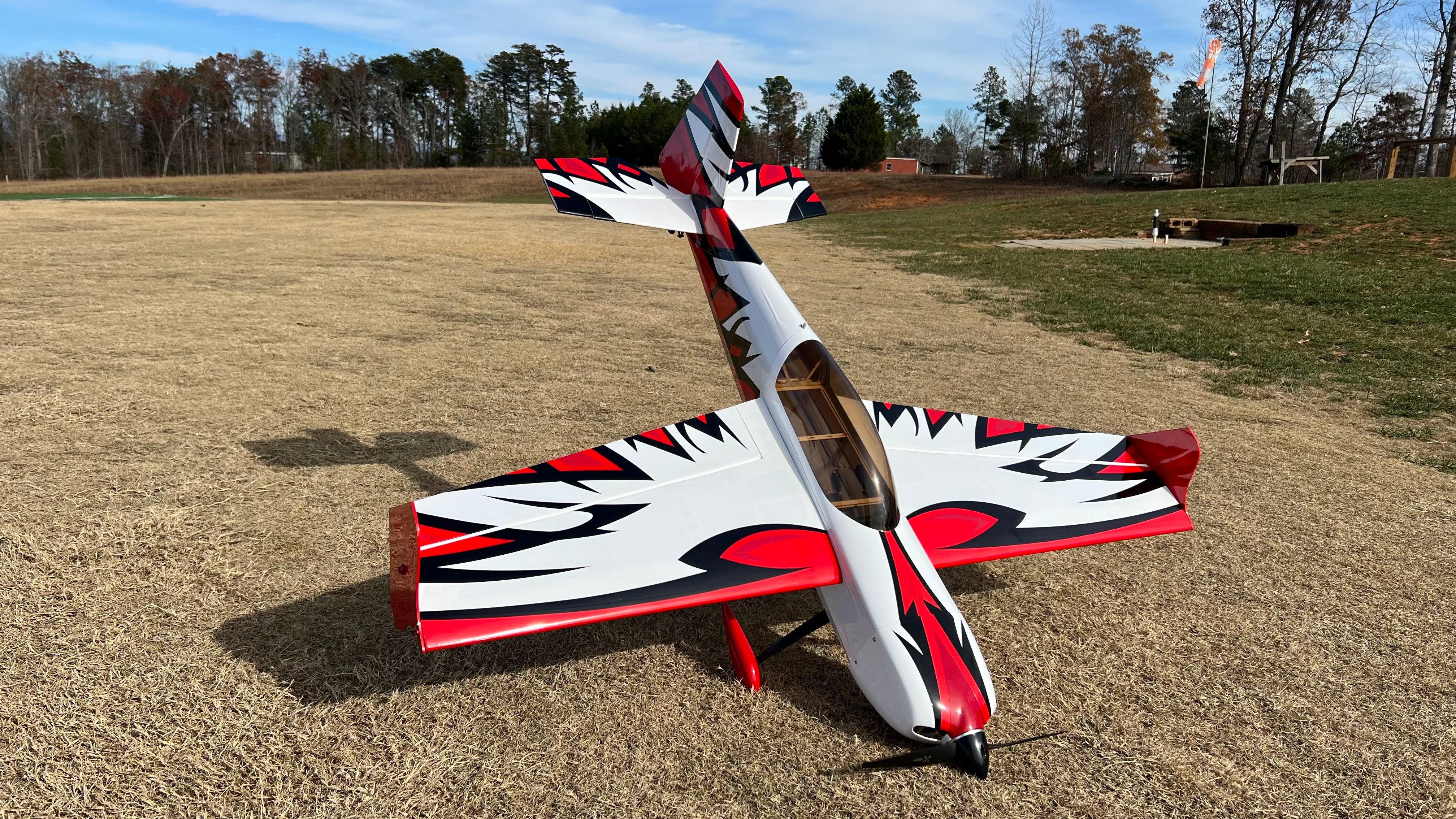 48" Edge 540T V2 - Dark Red/White - Cowl
