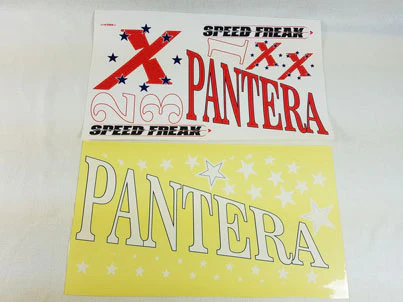 52" Pantera Decal Sheet- Red/White