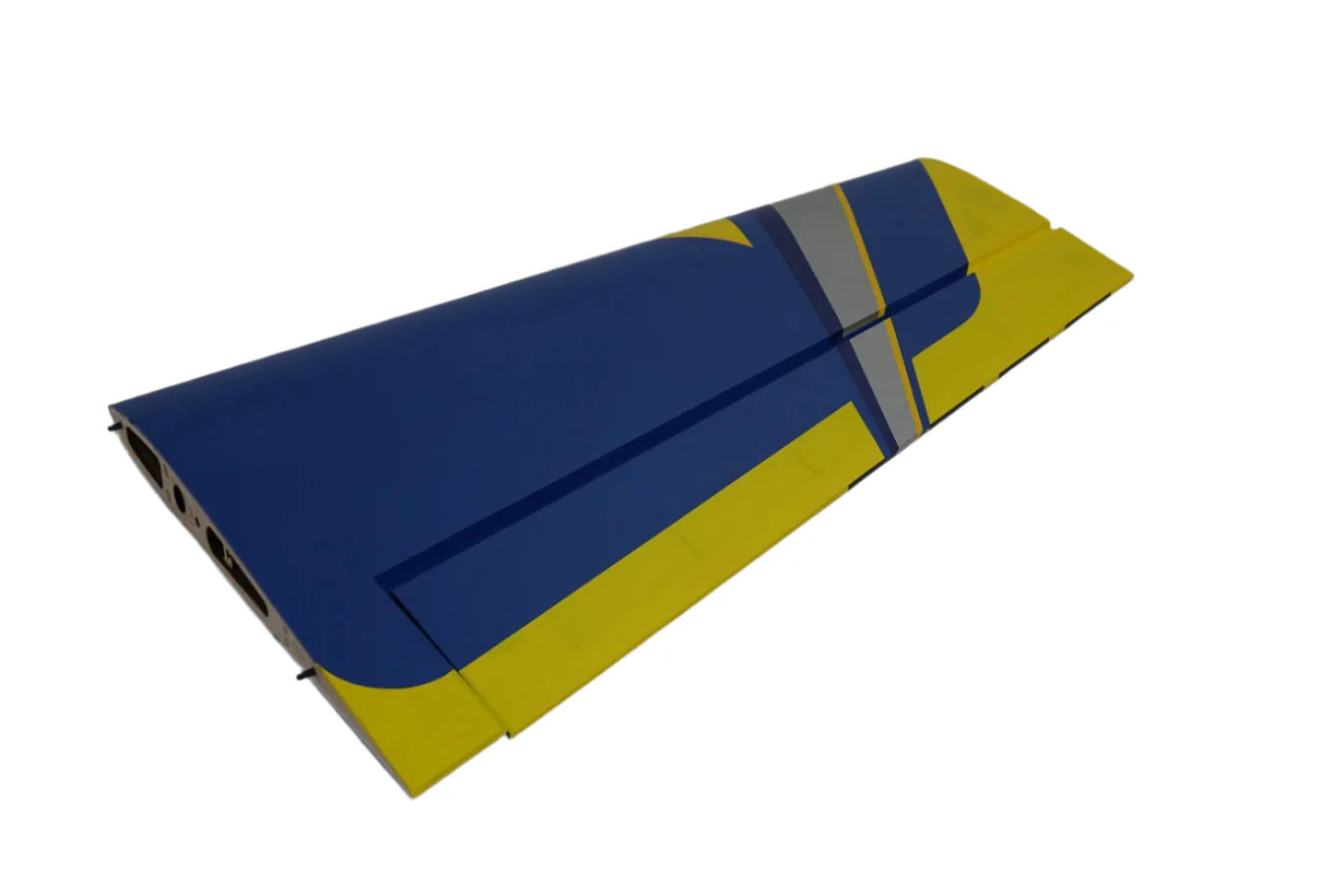 60" Edge 540T-EXP V2  Pilot's Right Wing w/control horn- Blue/Yellow