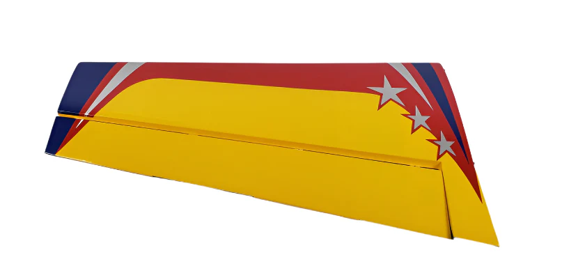 60" Extra 300-EXP V2 Pilot's Left Wing w/control horn- Yellow/Red