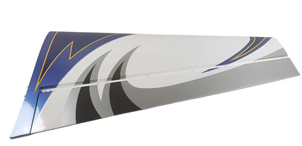 60" EXTRA NG Right Wing w/ control horns - Blue/Silver