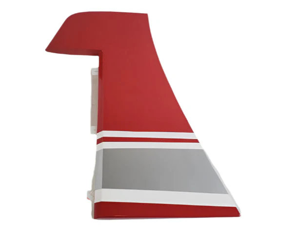 60" GB1 Gamebird Rudder w/ control horn- Red/White