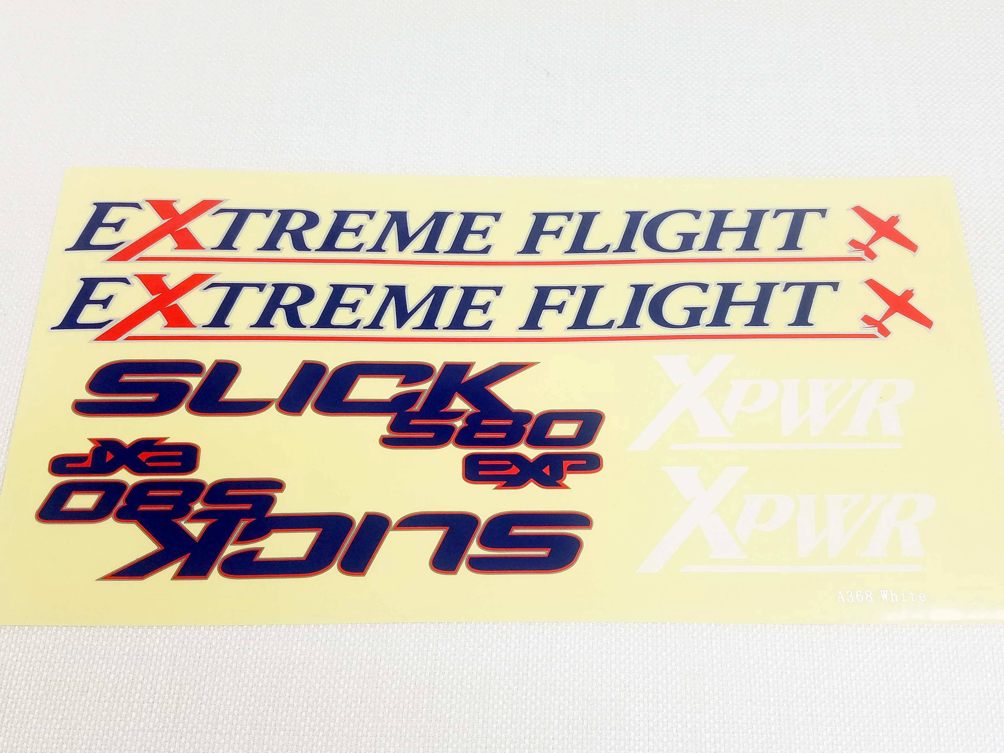 60" Slick 580 V2 Decal Sheet - Red/White