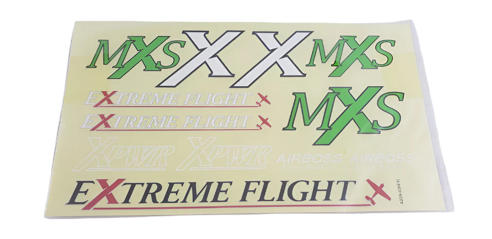 64" MXS V2 Decal Sheet - Green
