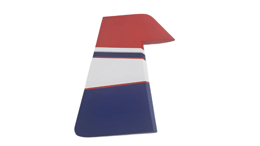 64" MXS V2 Rudder w/control horns - Red