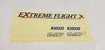 70" Extra 300 v2 Decal Sheet- Orange/Blue