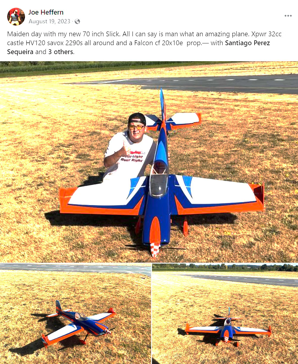EF - 70" Slick 580 EXP V2 - White/Blue/Orange - Image 4