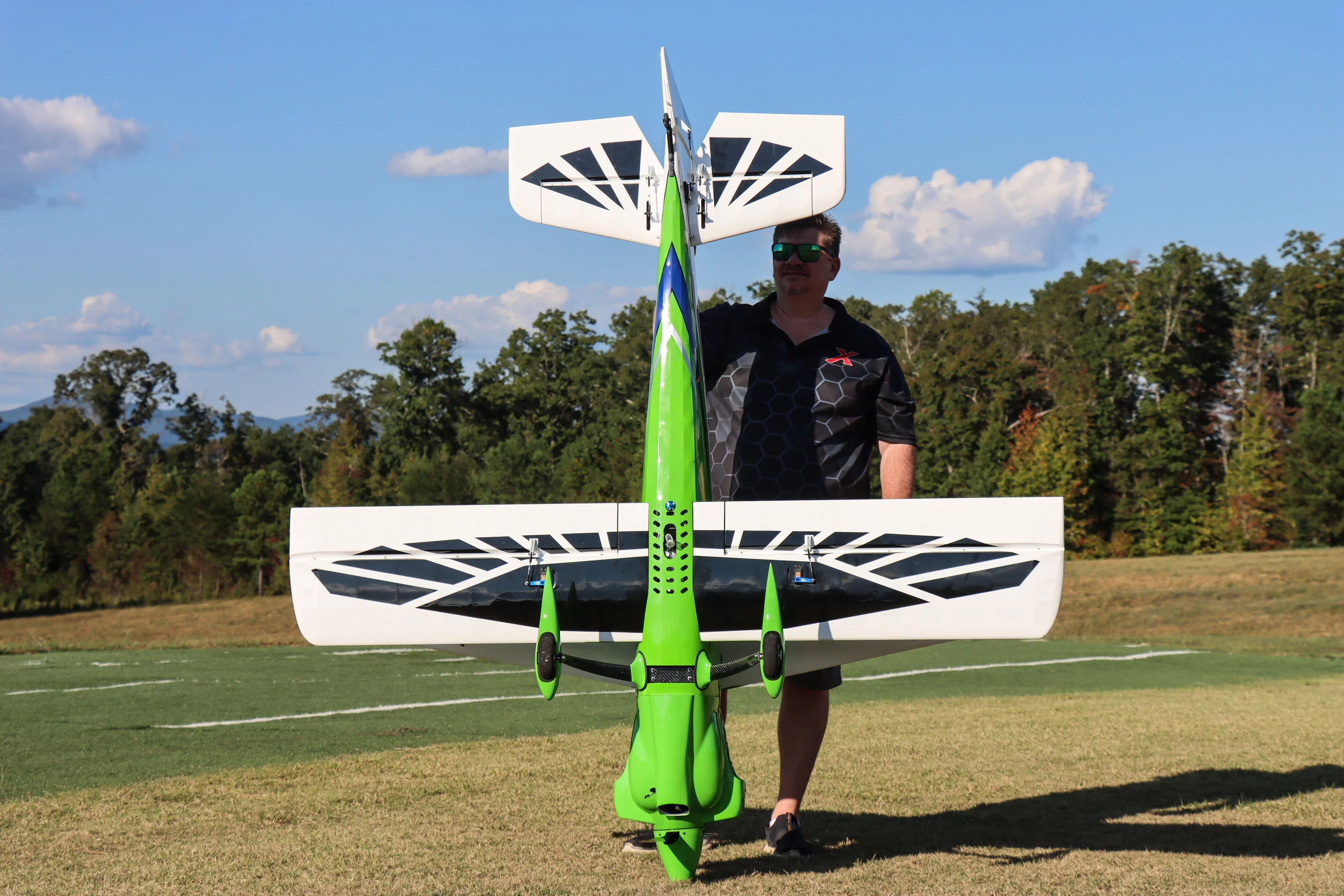 EF - 70CC Peregrine Biplane - Green/White - Image 4