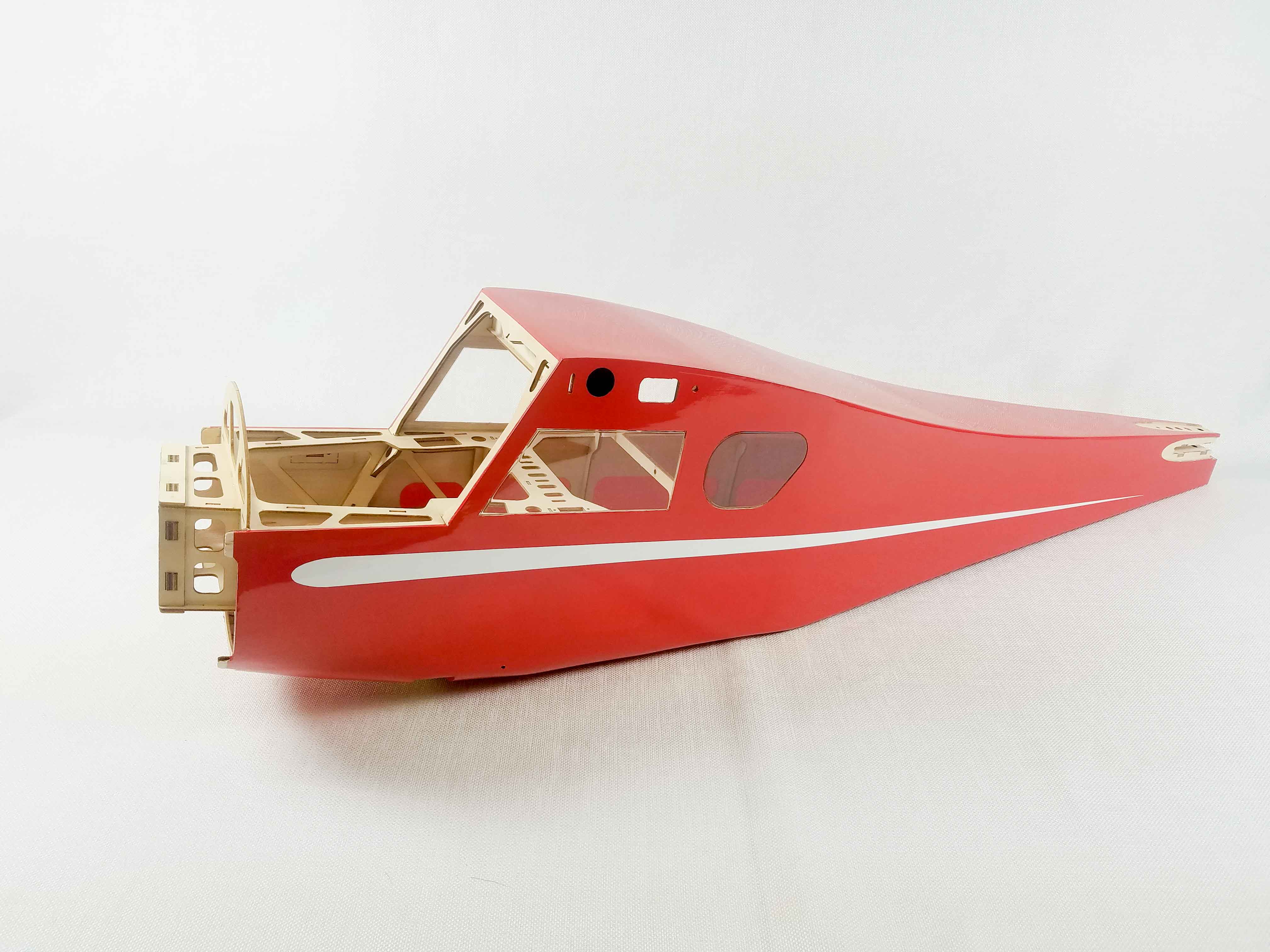 72" Muscle Coupe  Fuselage - Red/White Scheme
