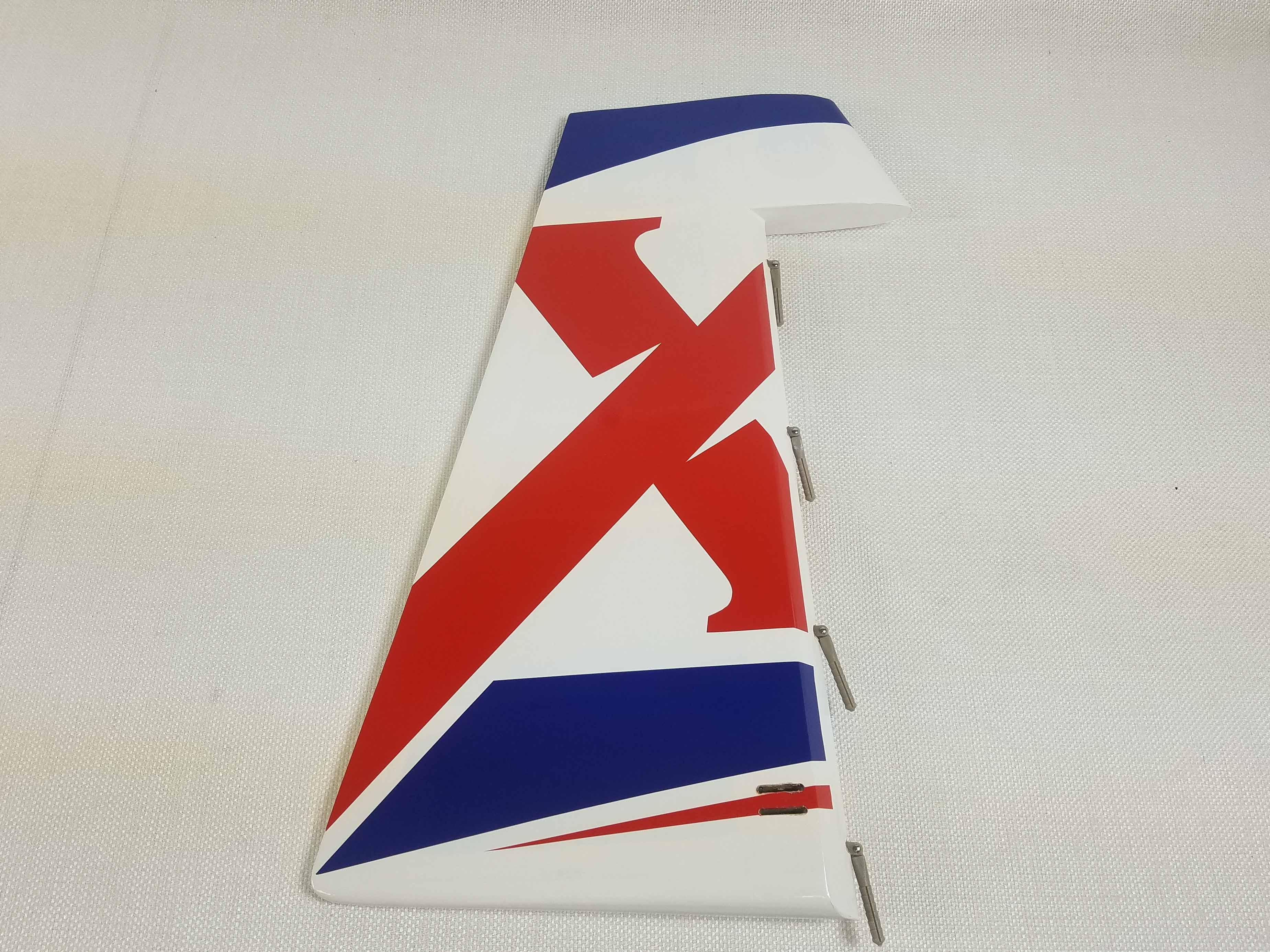 74" Slick 580 EXP Rudder- Red/White