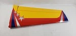 78" Extra 300-EXP V3 Pilot's Left Wing w/control horn- Yellow/Red