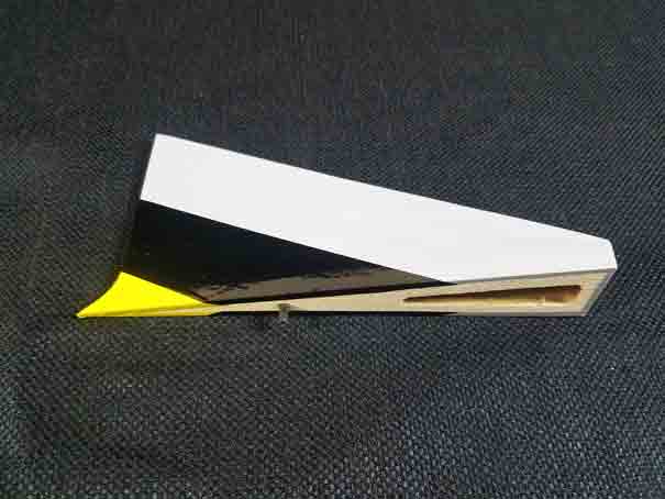 84" Bushmaster V1 Rudder Wedge-Yellow/Black