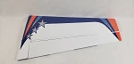 85" Extra 300-EXP Pilot's Right Wing w/ control horn- Orange/Blue