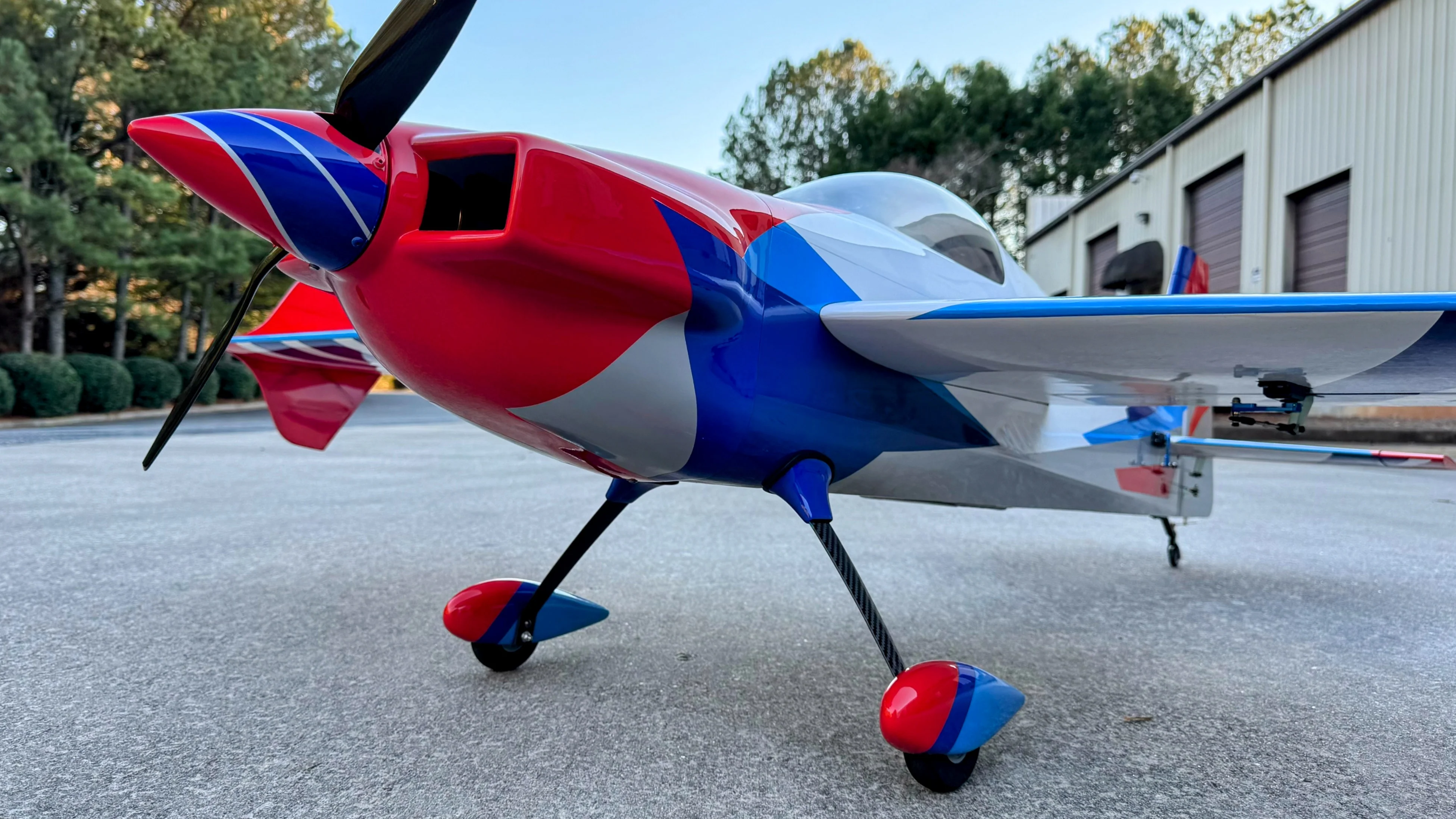 EF - 74" Laser V2 CNC - White/Red/Blue/Silver - Image 3