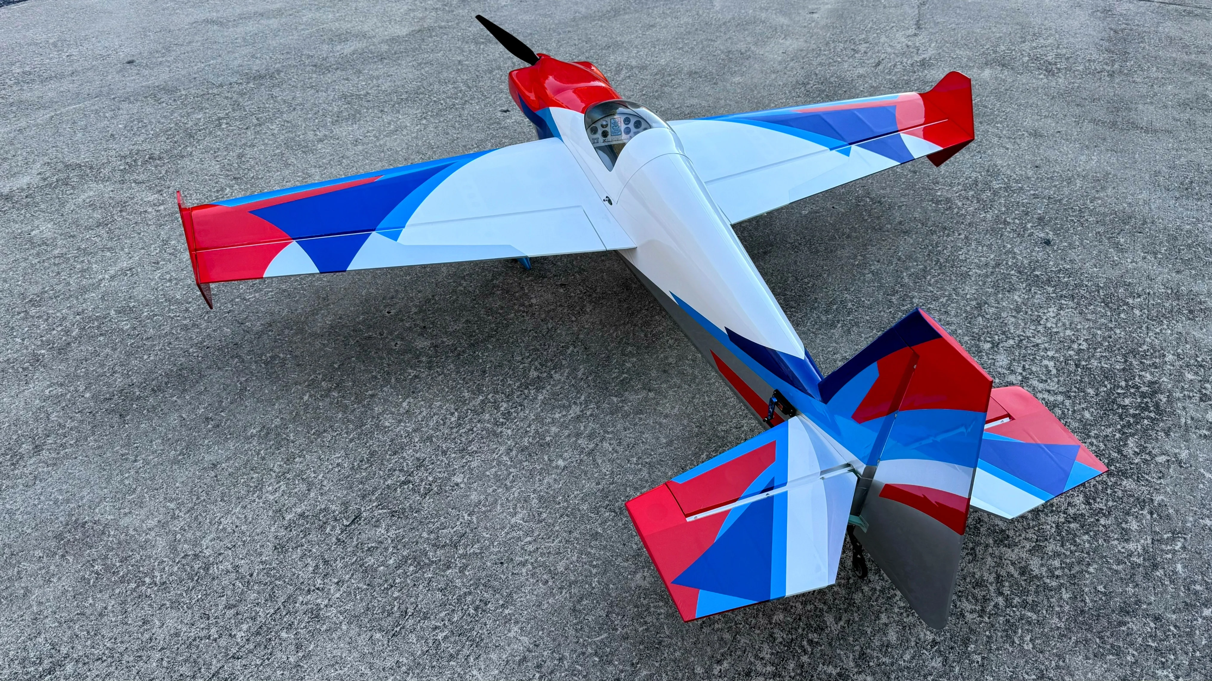 EF - 74" Laser V2 CNC - White/Red/Blue/Silver - Image 4