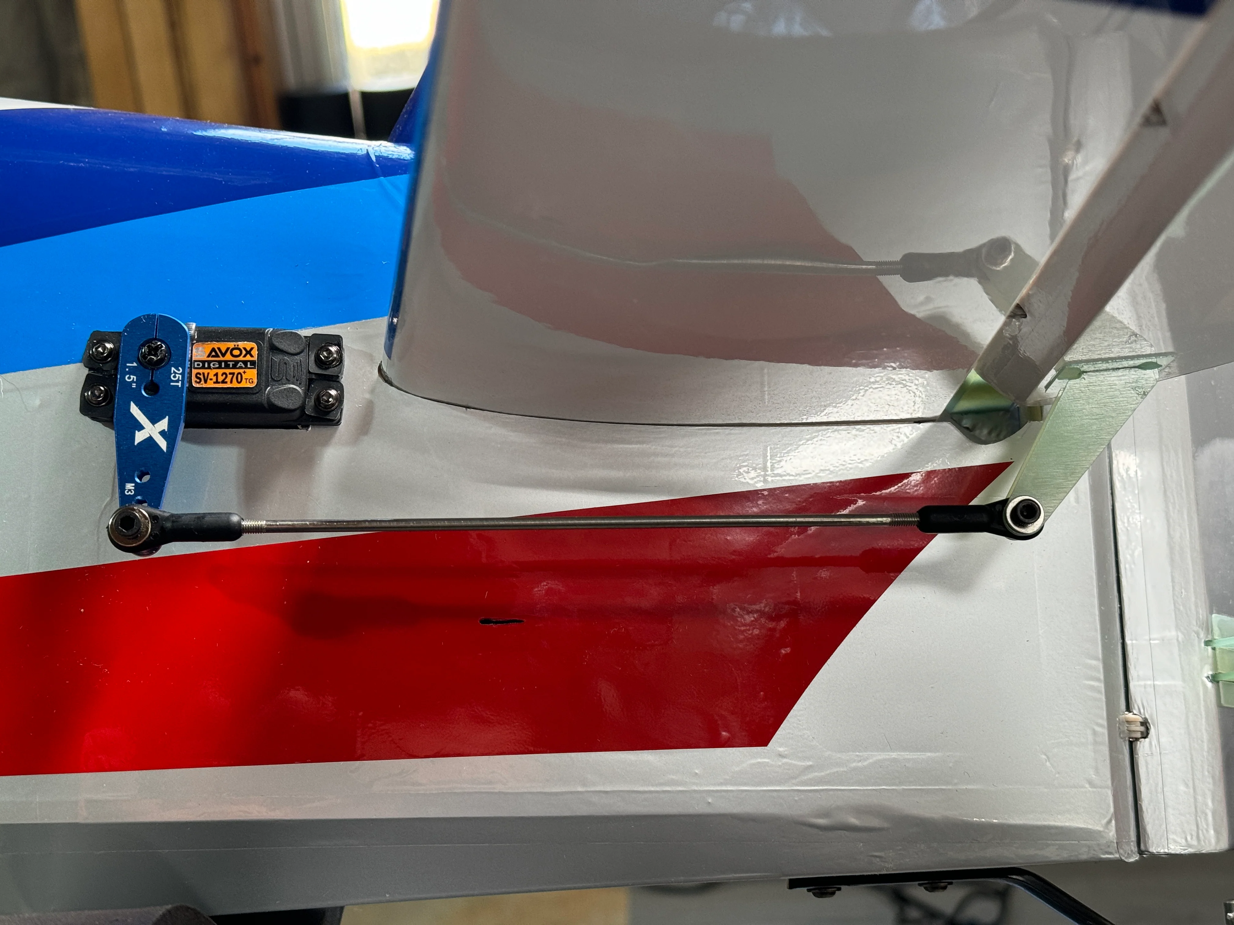 EF - 74" Laser V2 CNC - White/Red/Blue/Silver - Image 7