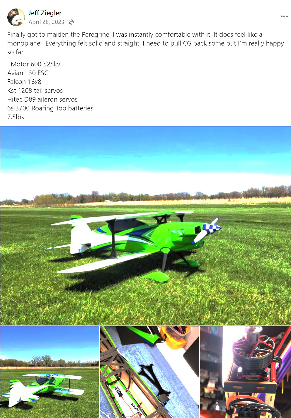 EF - 53" Peregrine - Green/White - Image 9