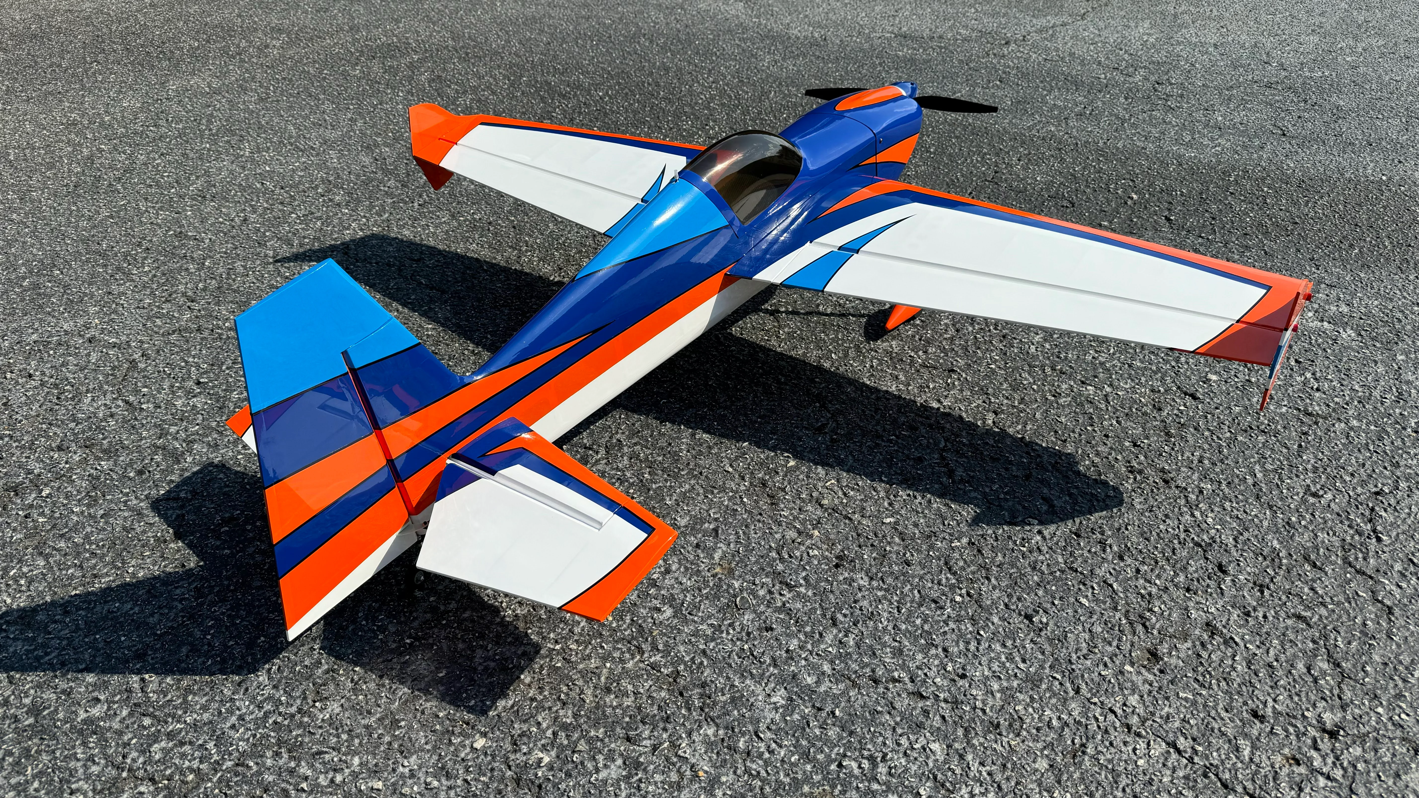 EF - 60" Slick 580 CNC - White/Blue/Orange - ARF - Image 2