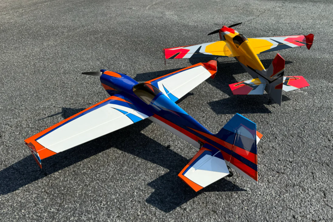 EF - 60" Slick 580 CNC - White/Blue/Orange - ARF - Image 8