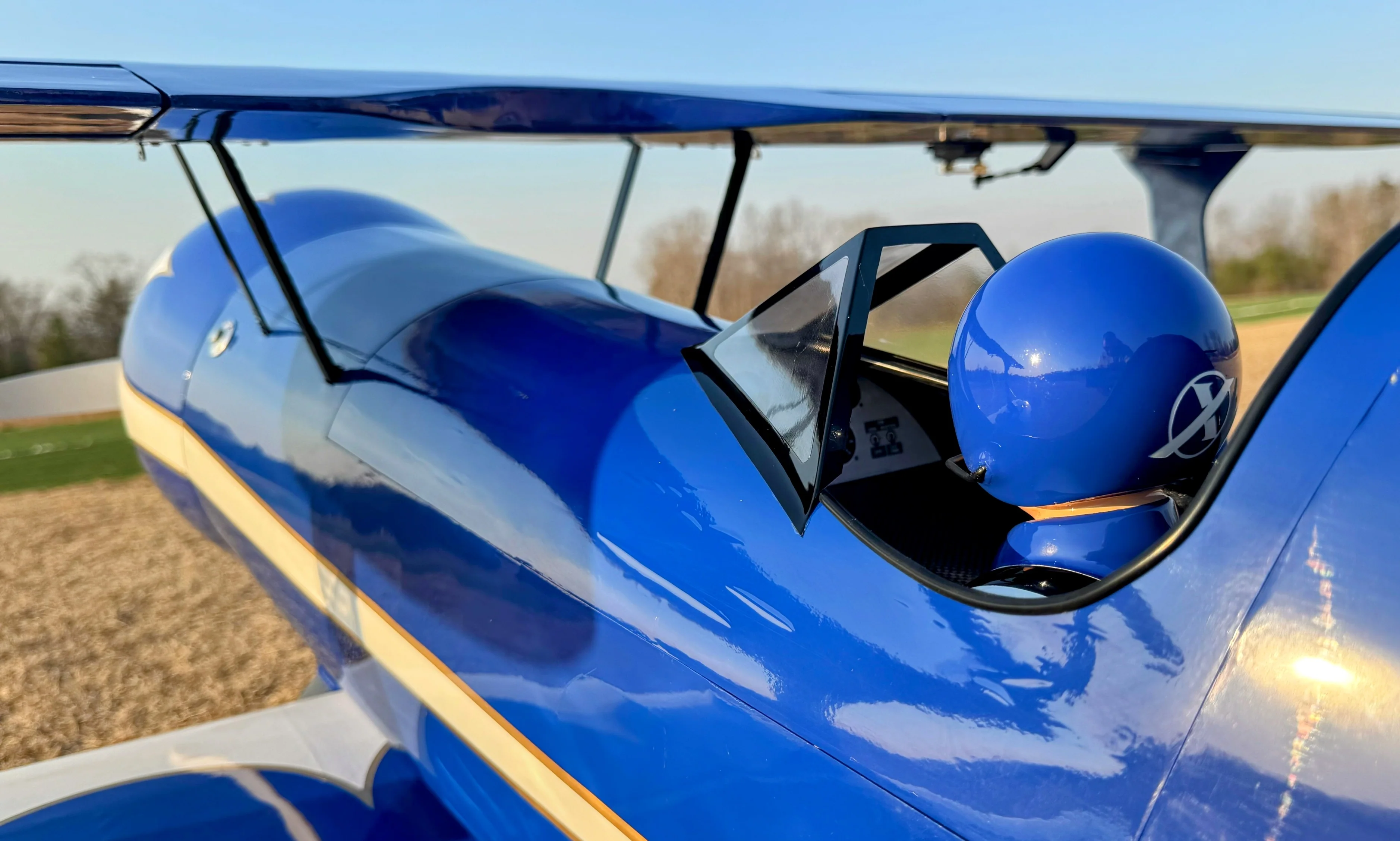 Legacy - 85" Muscle Bipe - Blue/White - 2 CYLINDER - Image 12