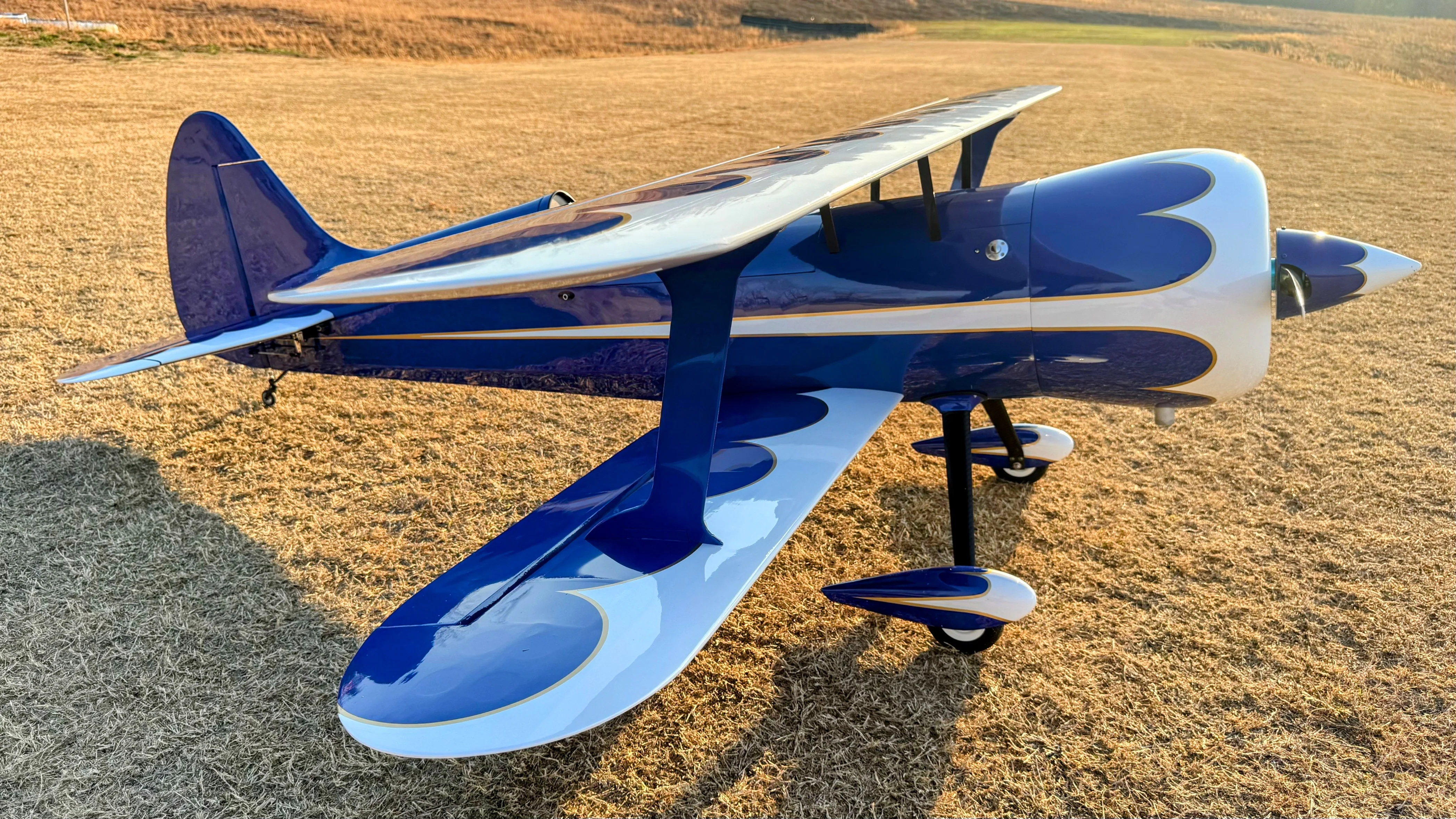 Legacy - 85" Muscle Bipe - Blue/White - 2 CYLINDER - Image 7