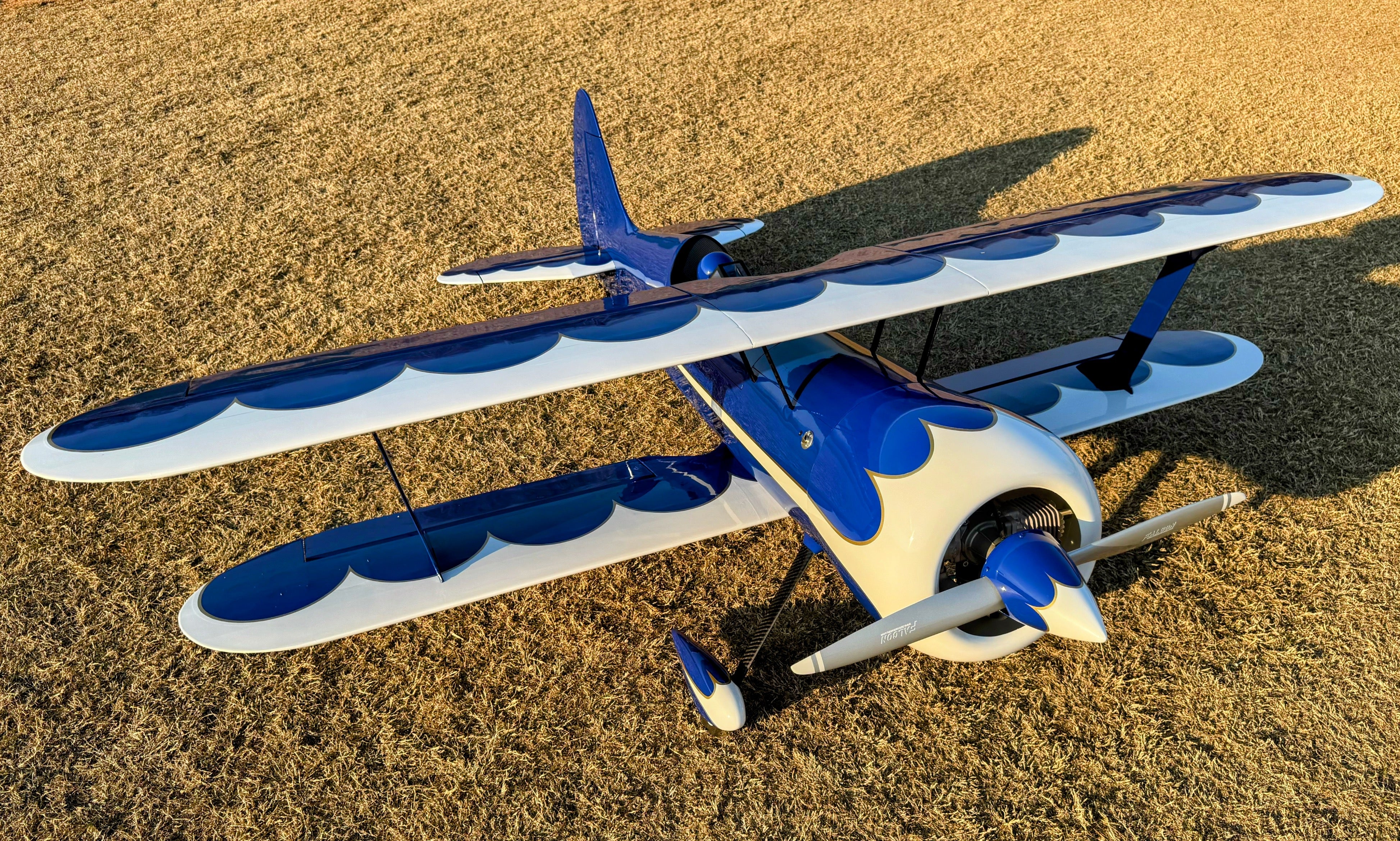 Legacy - 85" Muscle Bipe - Blue/White - 2 CYLINDER - Image 9
