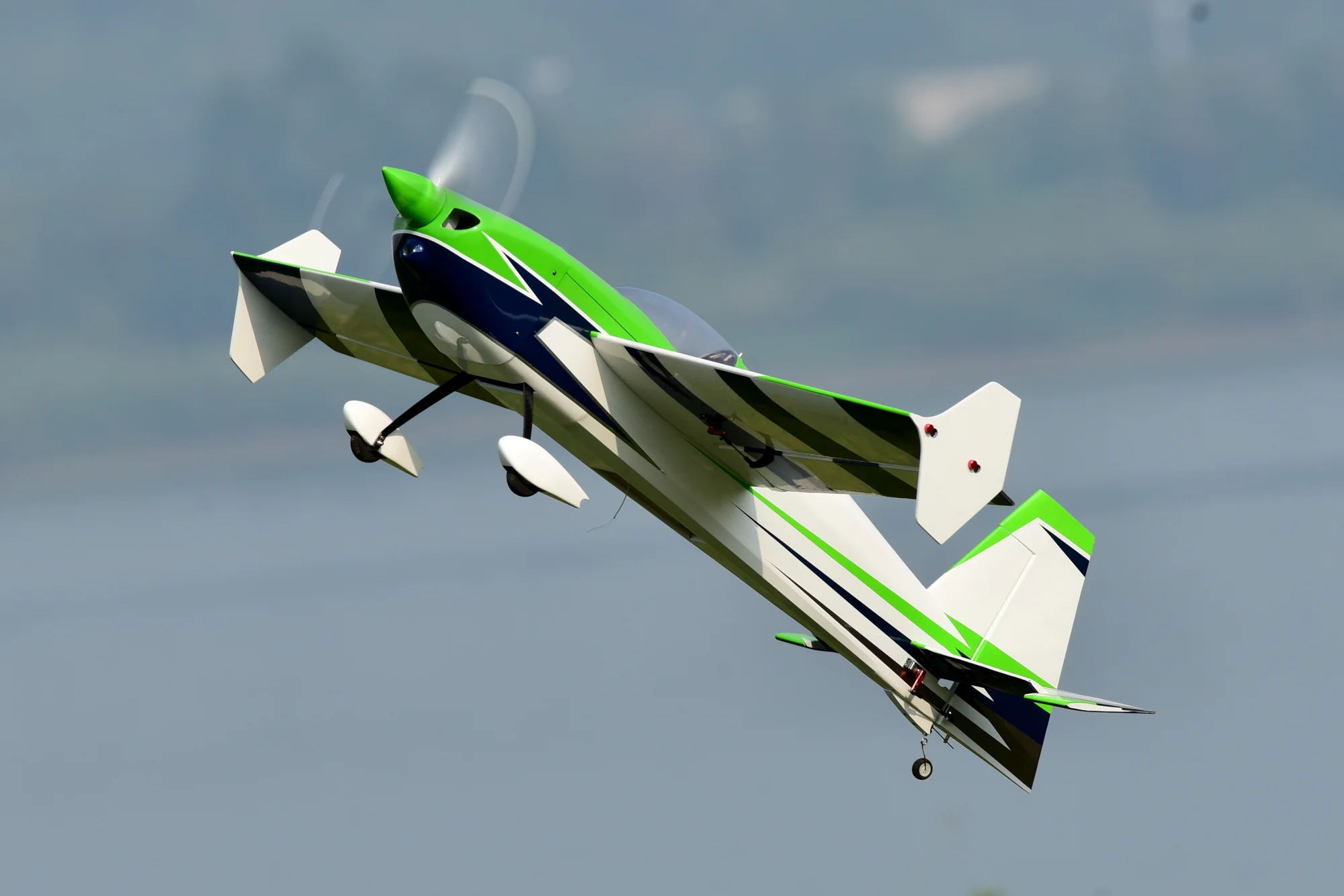 SW - 48" Slick 360 V2 - White/Green Scheme C - PNP - Image 2