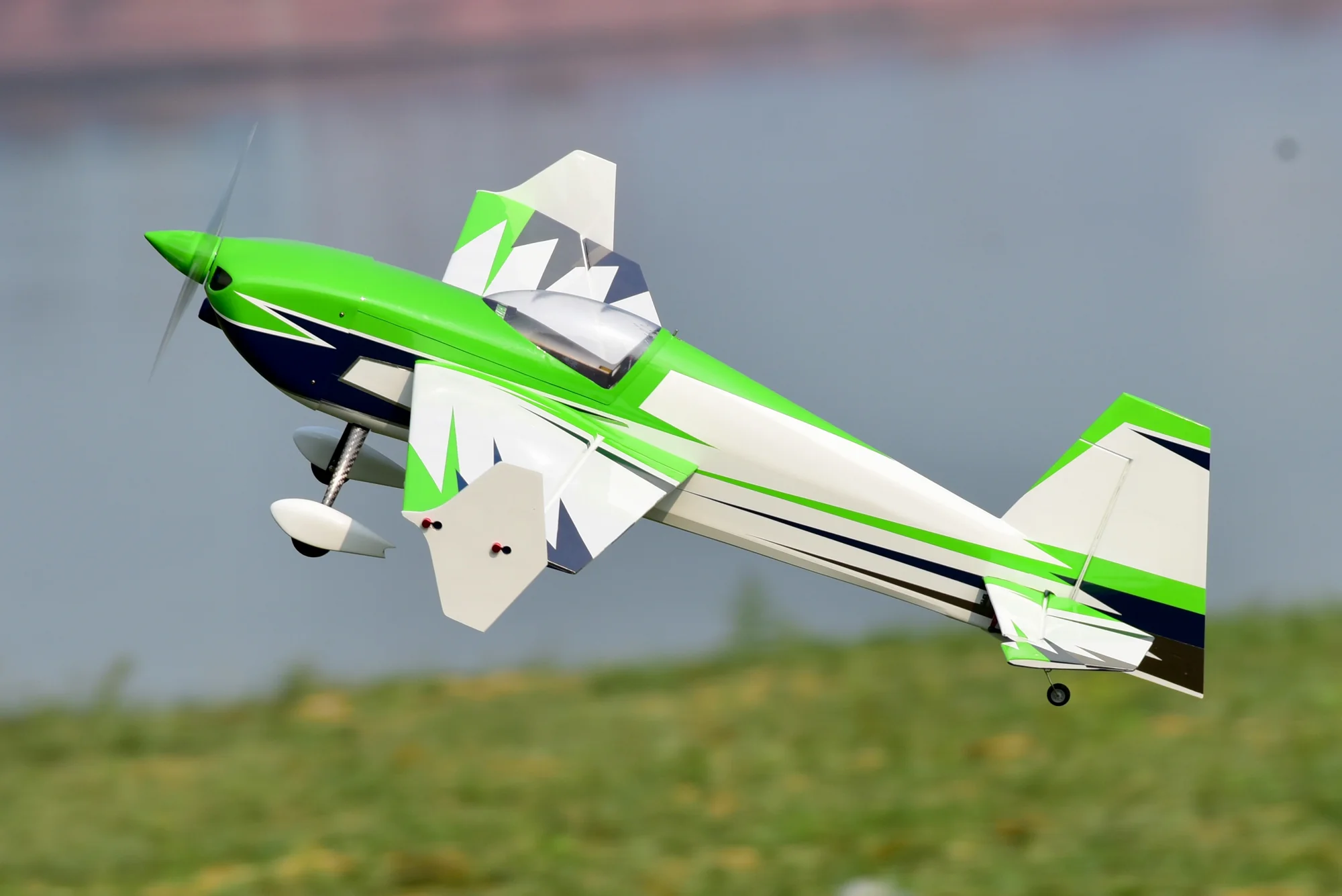 SW - 48" Slick 360 V2 - White/Green Scheme C - PNP - Image 3