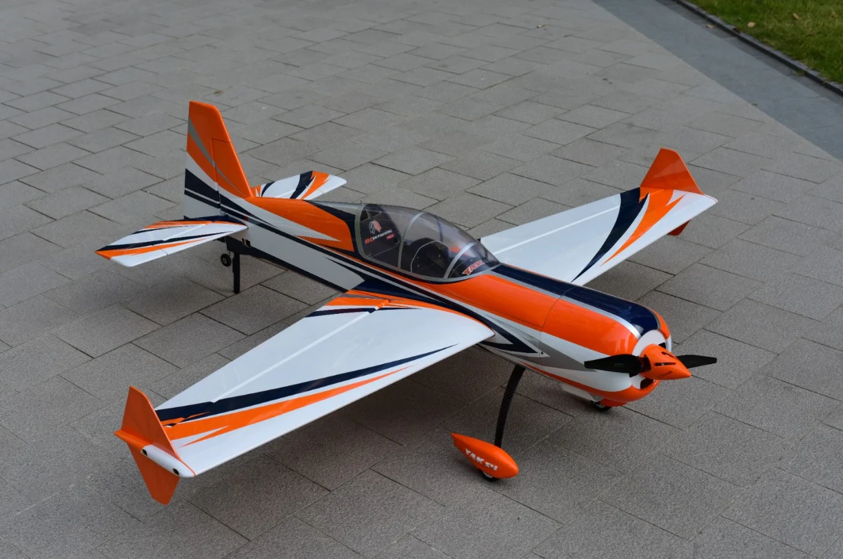 SW - 60" Yak 54 - White/Orange - B  PNP
