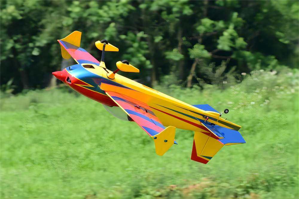 SW - 61" Slick 360 V3 - Yellow/Red/Met Blue (D) - ARF - Image 12