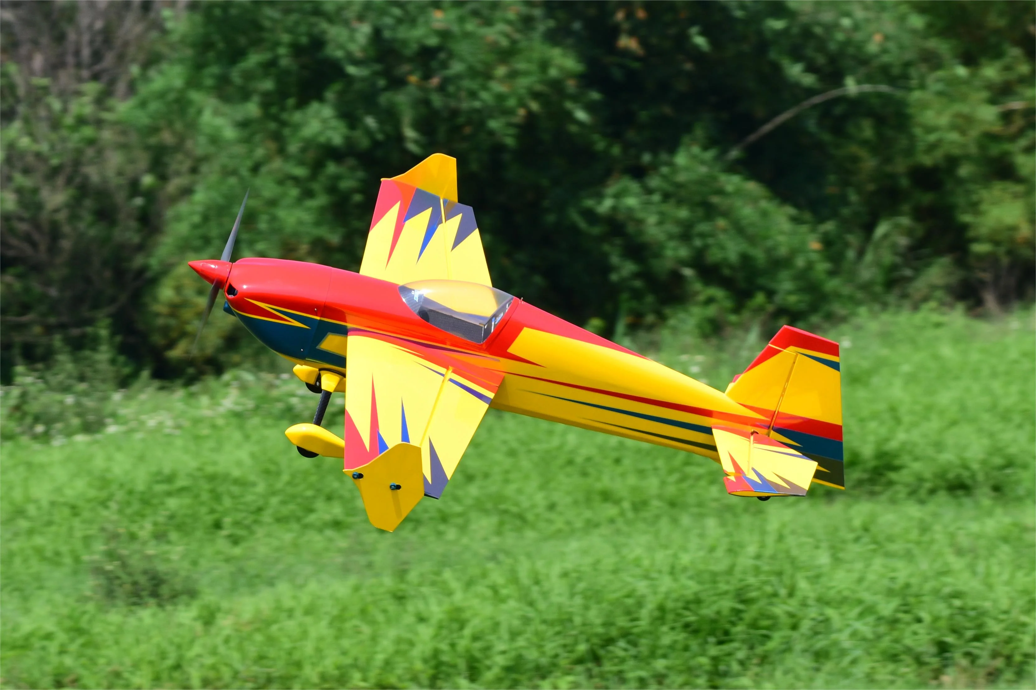 SW - 61" Slick 360 V3 - Yellow/Red/Met Blue (D) - ARF - Image 13