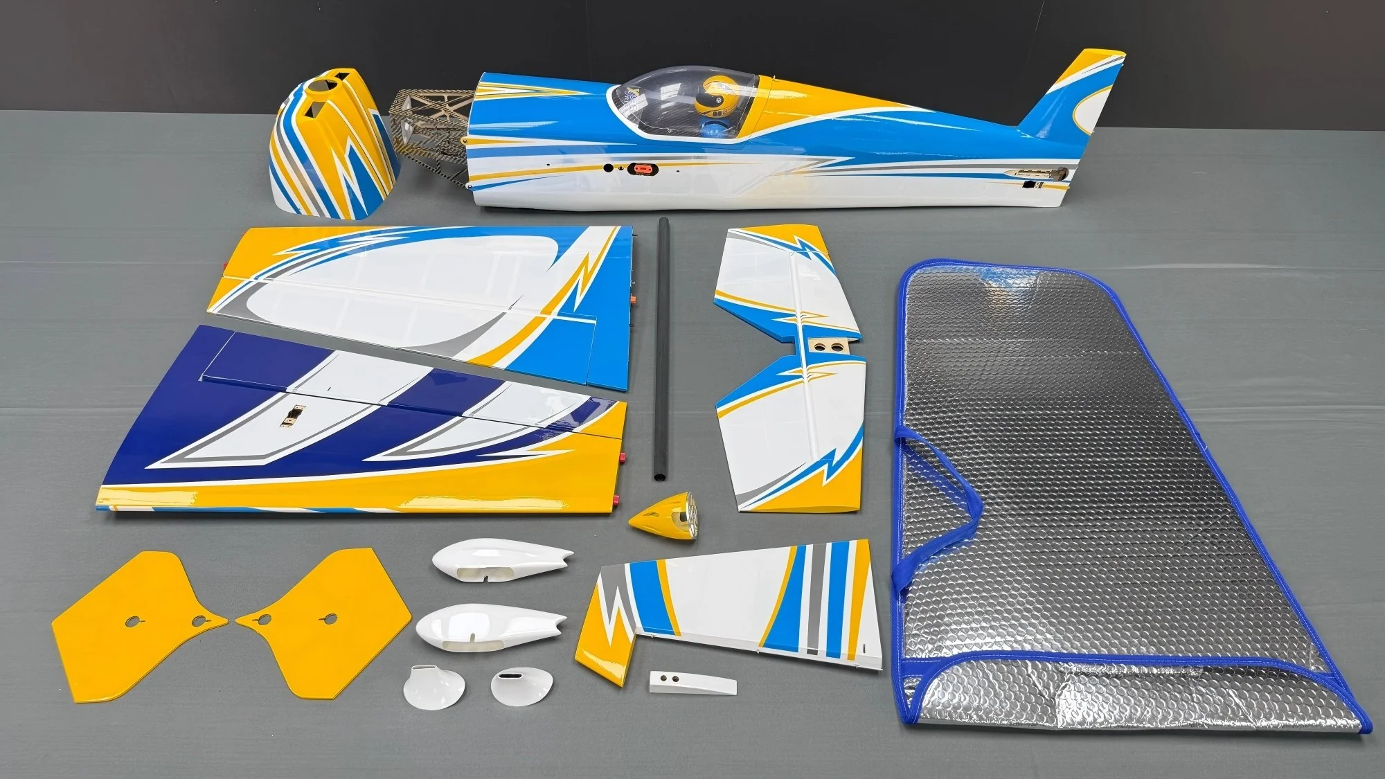 SW - 60" Extra 330SX - White/Blue/Yellow (B) - ARF - Image 5
