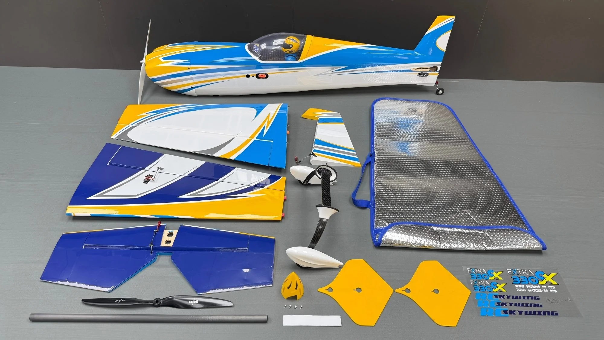 SW - 60" Extra 330SX - White/Blue/Yellow (B) - PNP - Image 6