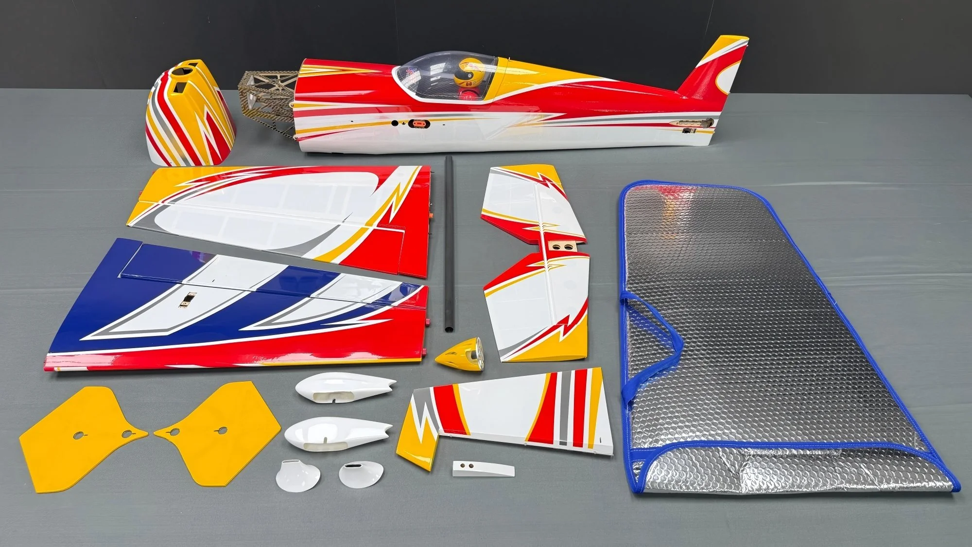 SW - 60" Extra 330SX - White/Red/Yellow (A) - ARF - Image 5