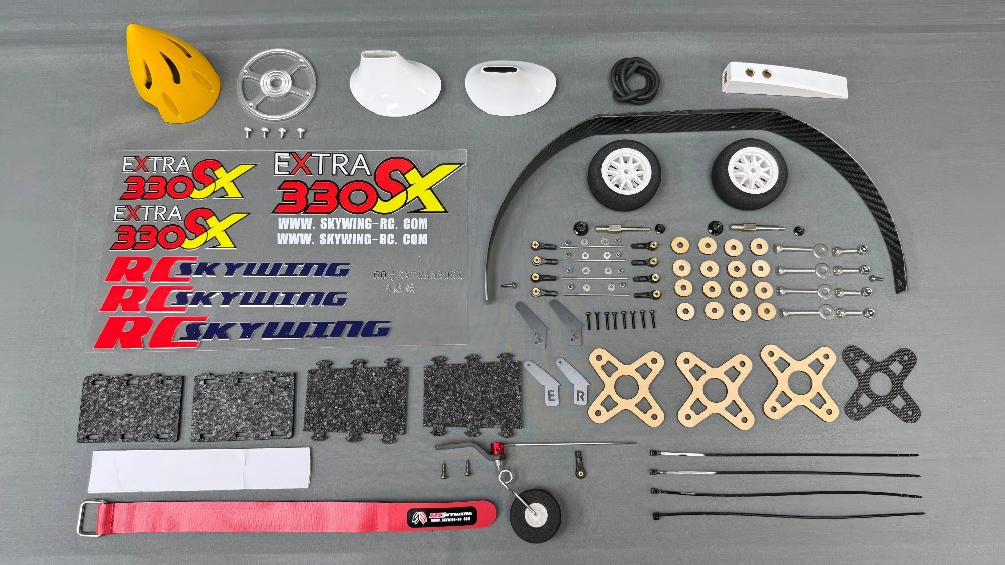 SW - 60" Extra 330SX - White/Red/Yellow (A) - ARF - Image 6