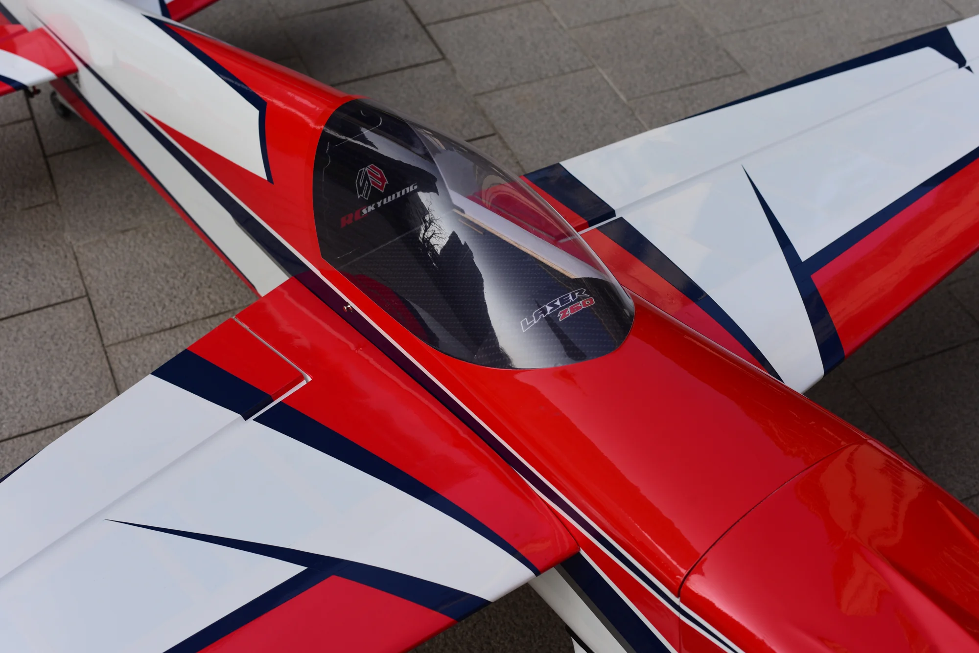 SW - 74" Laser 260 - White/Red/Navy (C) - ARF - Image 7