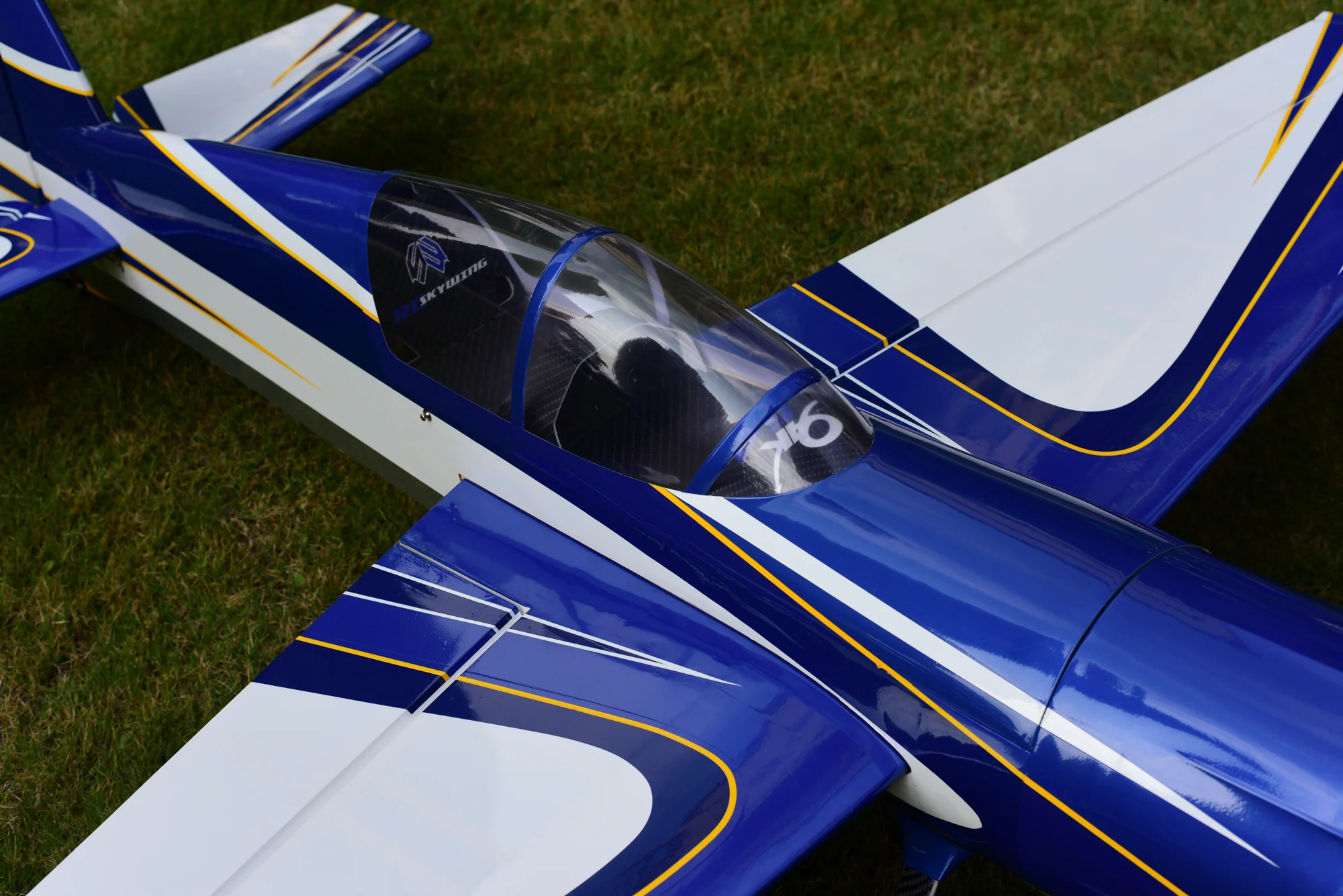 SW - 74" Yak 54 - White/Blue (A) - ARF - Image 5