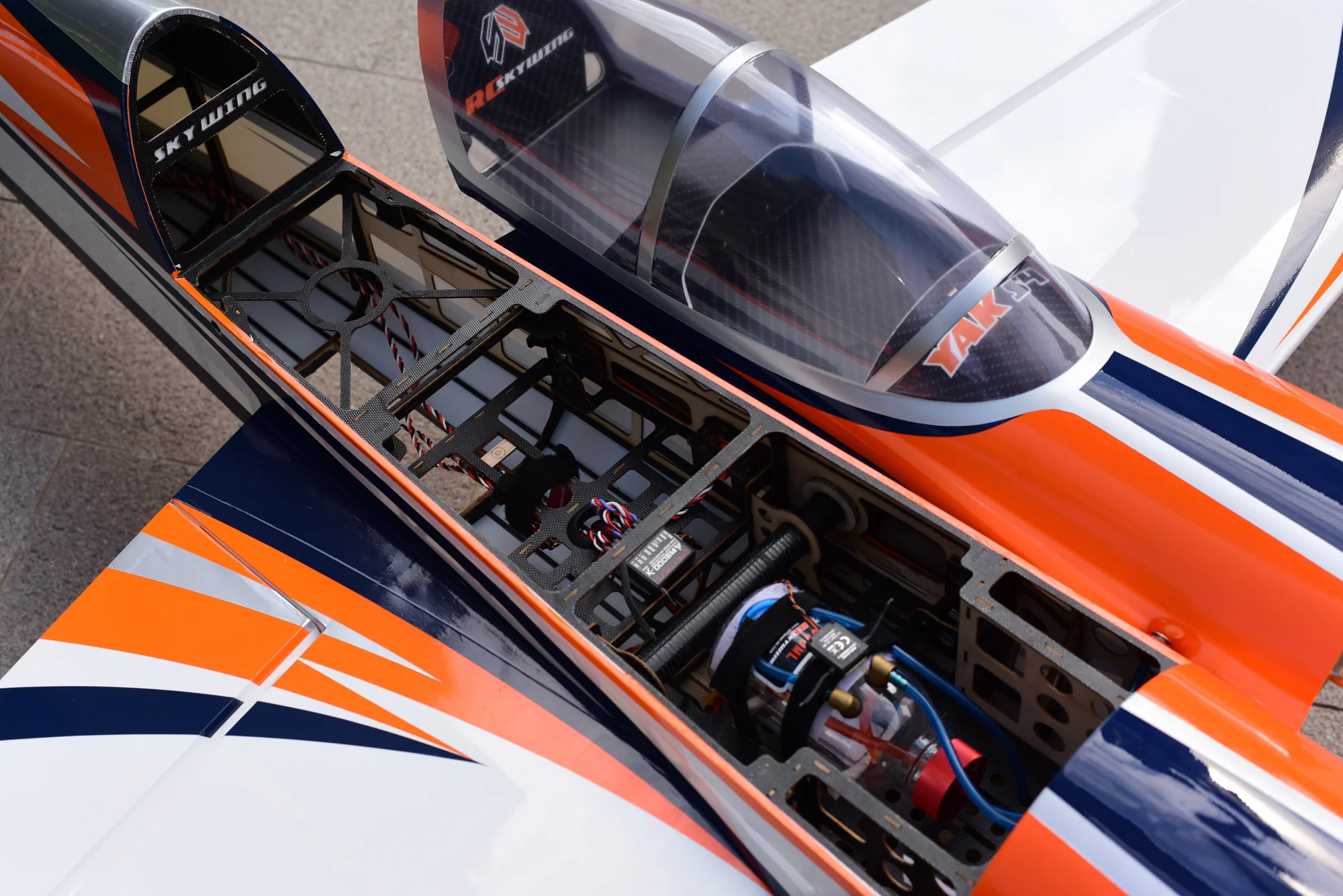 SW - 74" Yak 54 - White/Orange (B) - ARF - Image 12