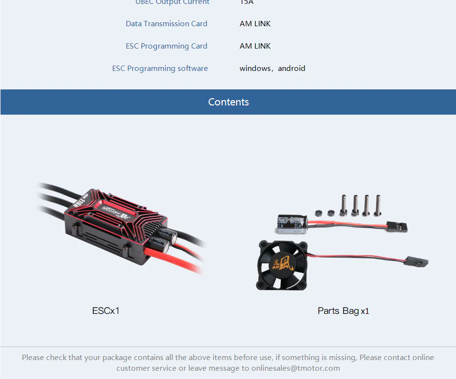 T-Motor/Hobby AM116A ESC - Image 6